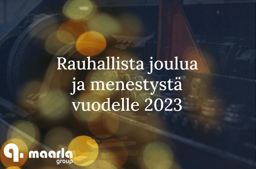 Kiitokset kuluneesta vuodesta – Rauhallista joulua!